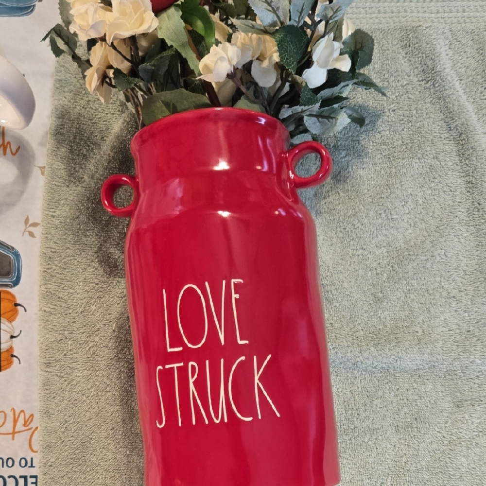 Rae Dunn Red Love Struck Vase